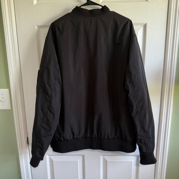 Old Navy XXL Men's Black Water-Resistant Bomber Full Zip-up Jacket - Picture 8 of 16